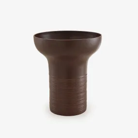 Empreintes Vase Large Chocolat