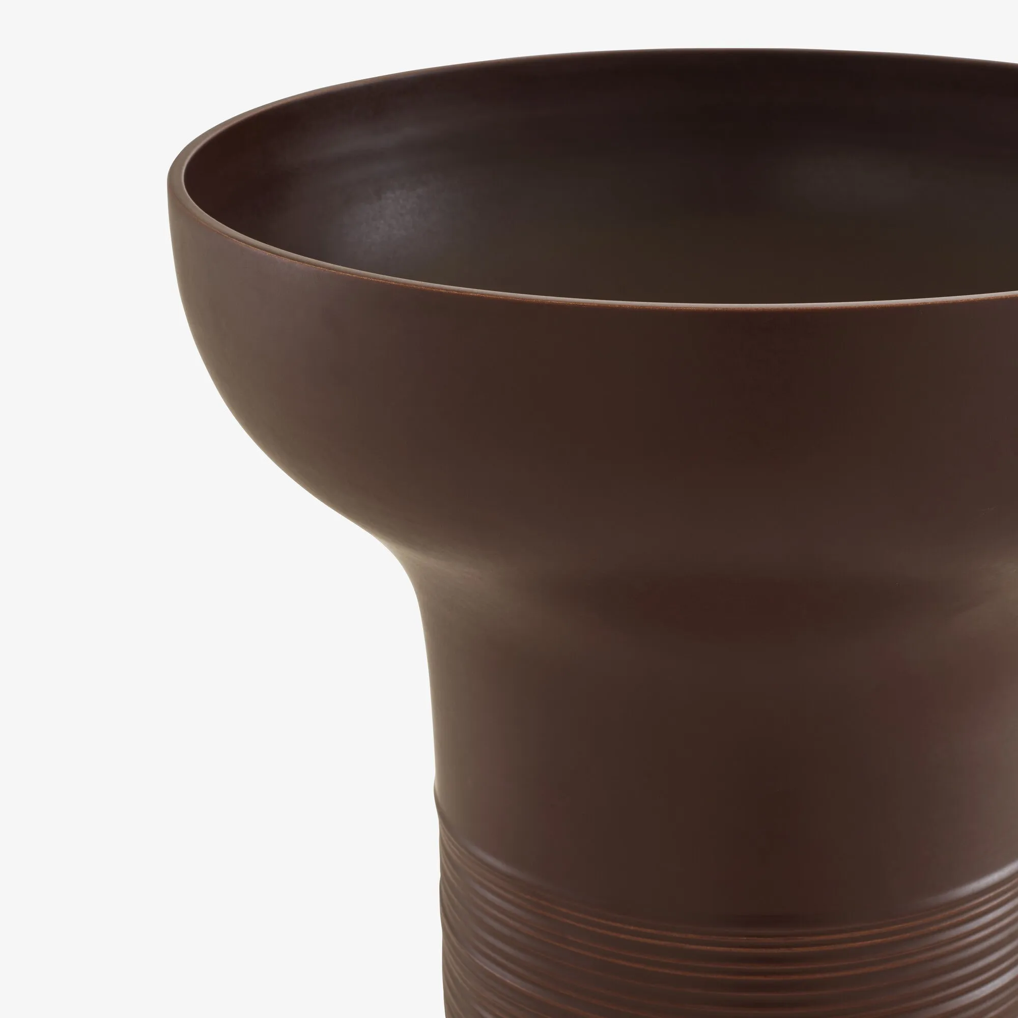 Empreintes Vase Large Chocolat