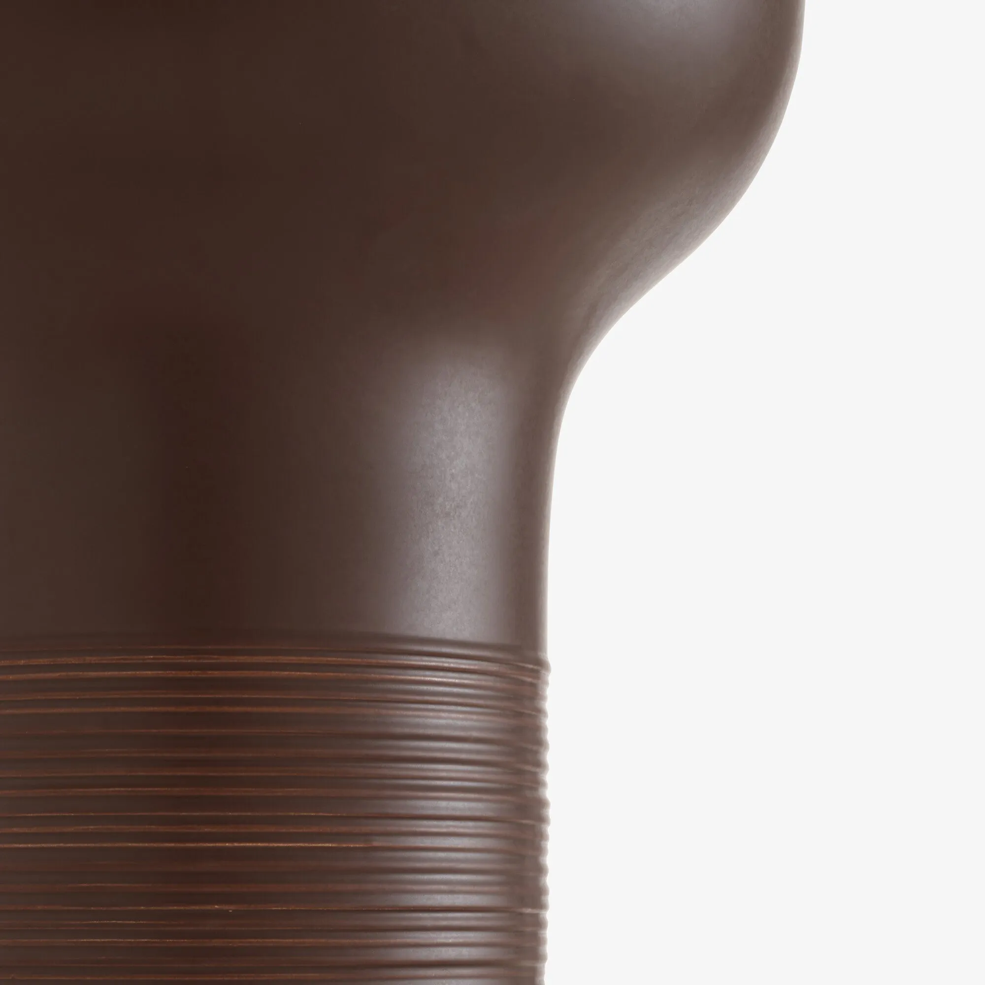 Empreintes Vase Large Chocolat