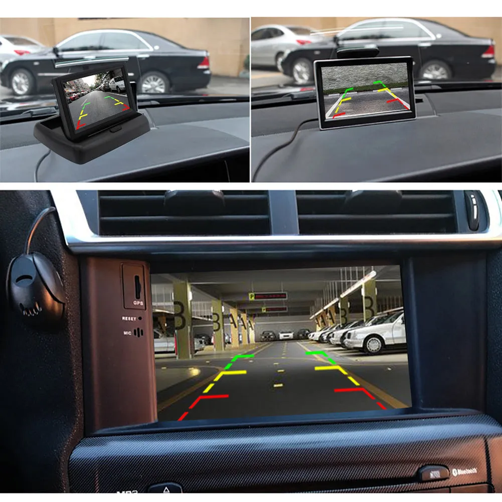 Eu Europe Car License Plate Frame Rear View Camera Car Parking