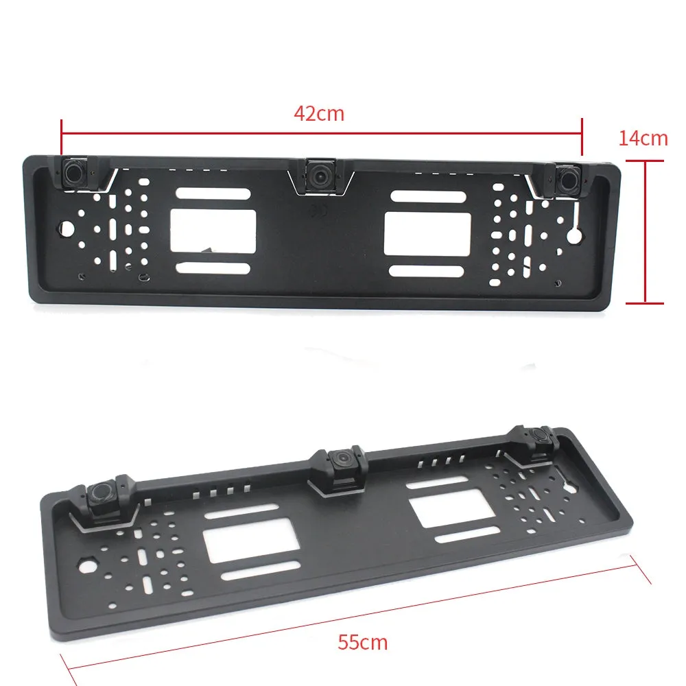 Eu Europe Car License Plate Frame Rear View Camera Car Parking