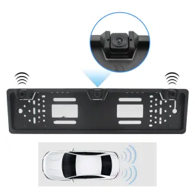 Eu Europe Car License Plate Frame Rear View Camera Car Parking