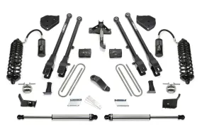 Fabtech 4" 4 Link System w/Front Dirt Logic 4.0 Coilovers w/Reservoir & Rear 2.25 Shocks Kit for 2017-2024 Ford F250 Super Duty 4WD w/4" lift