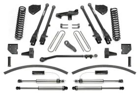 Fabtech 8" 4 Link System w/Front Dirt Logic 2.25 Reservoir Shocks & Rear 2.25 Shocks Kit for 2017-2024 Ford F250 Super Duty 4WD w/8.0" lift