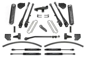 Fabtech 8" 4 Link System w/Stealth Shocks Kit for 2017-2024 Ford F350 Super Duty 4WD w/8.0" lift