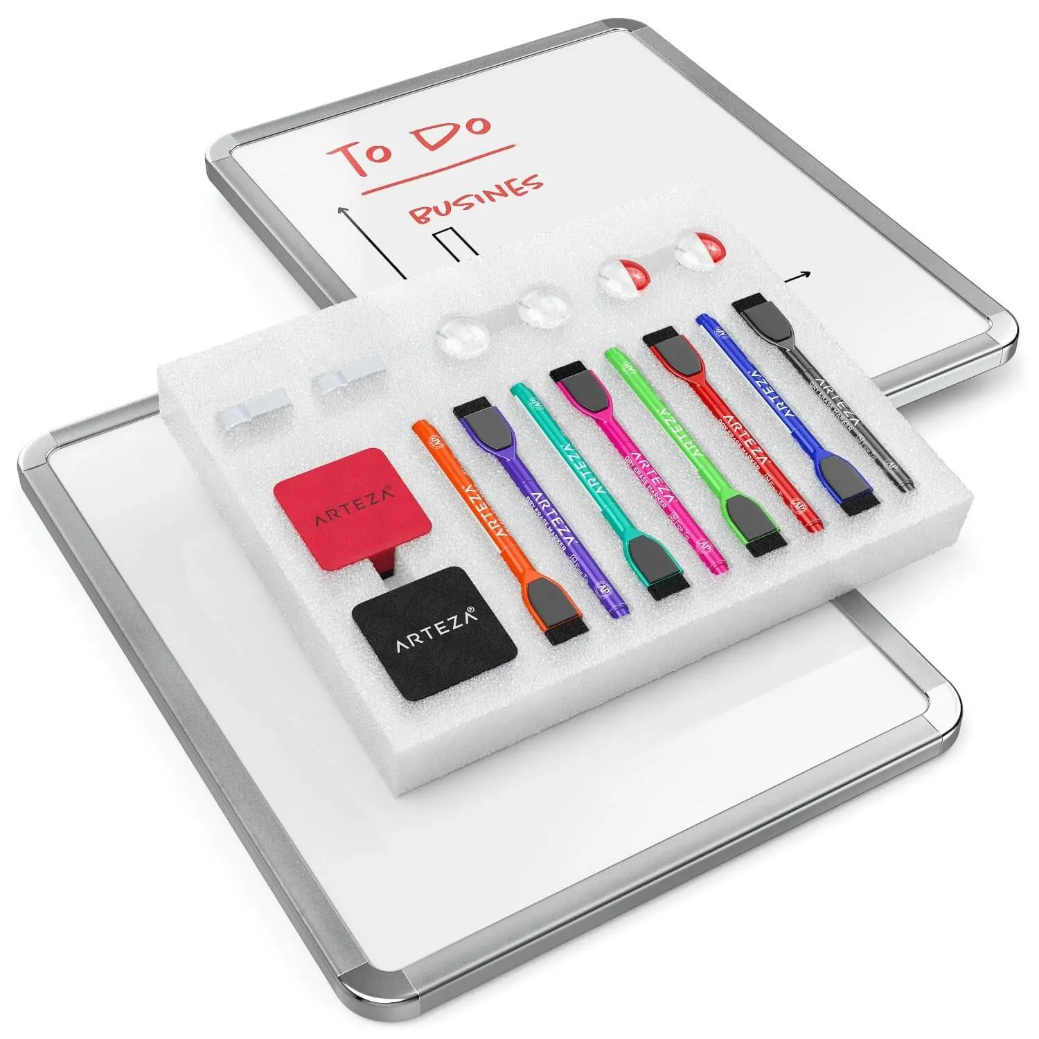 Framed Magnetic Dry Erase Lapboards, 11" x 14" - Set of 2