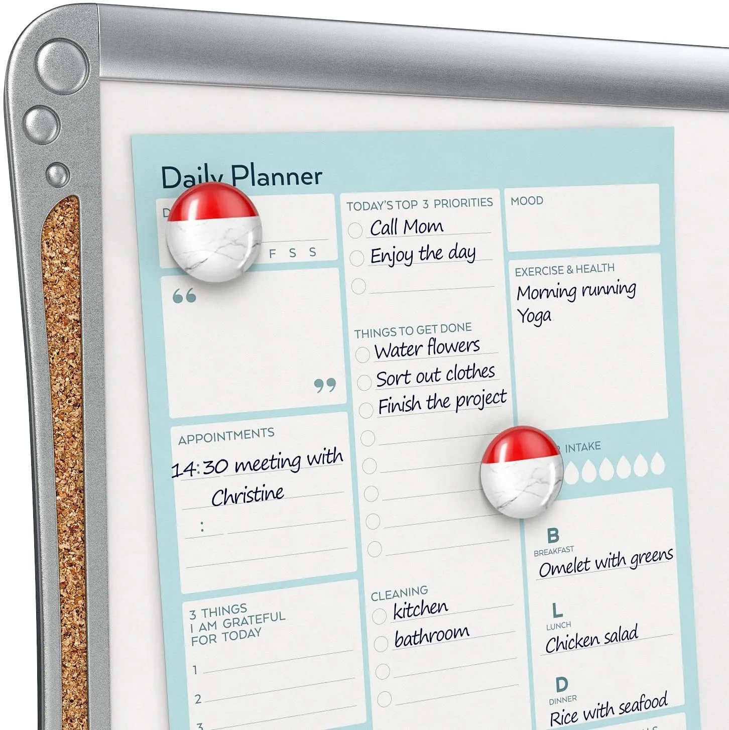 Framed Magnetic Dry Erase Lapboards, 12" x 14” - Set of 2