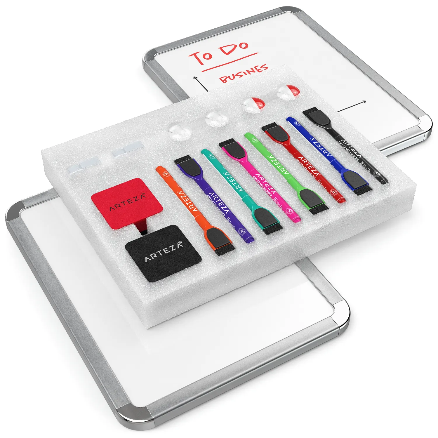 Framed Magnetic Dry Erase Lapboards, 8.5" x 11" - Set of 2
