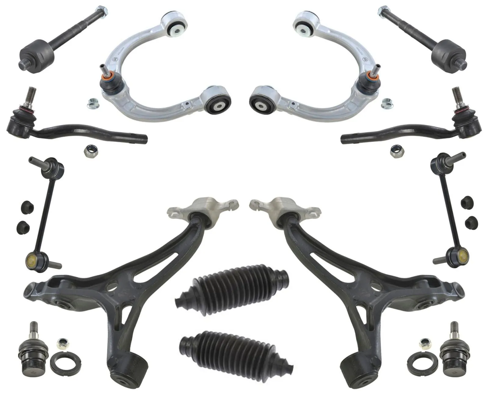 Front Upper & Lower Control Arms & Ball Joints for 06-12 Mercedes Benz R350 14pc