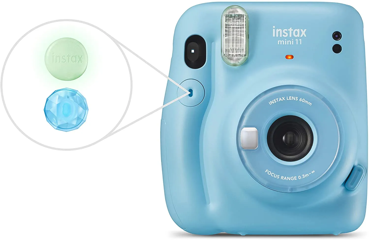 Fujifilm Instax Mini 11 Instant Camera - Sky Blue