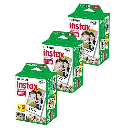 Fujifilm INSTAX Mini 90 Neo Classic Instant Camera (Black)   Fujifilm Instax Mini Instant Film (60 Exposures)   Camera Case – Deluxe Accessory Bundle