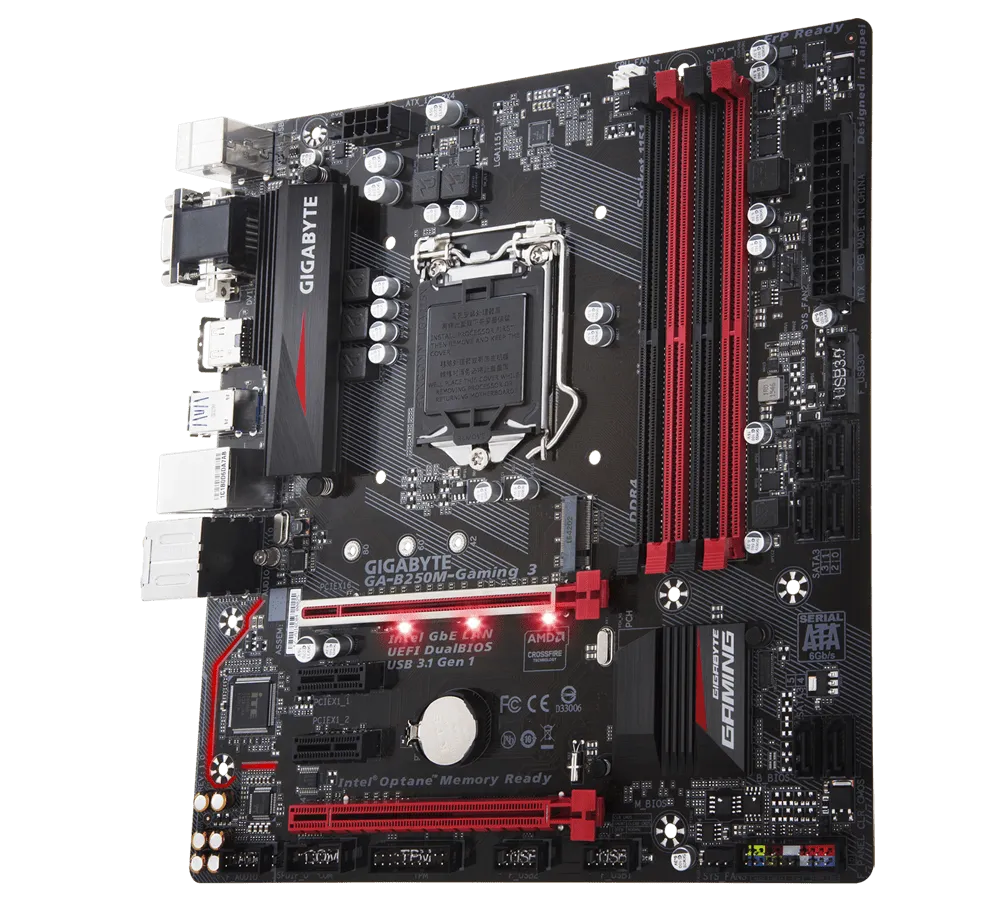 Gigabyte GA-B250M-Gaming 3 Motherboard 1151 ddr4 M-ATX B250 usb3.0 4 memory slot HDMI Ultra-Fast M.2