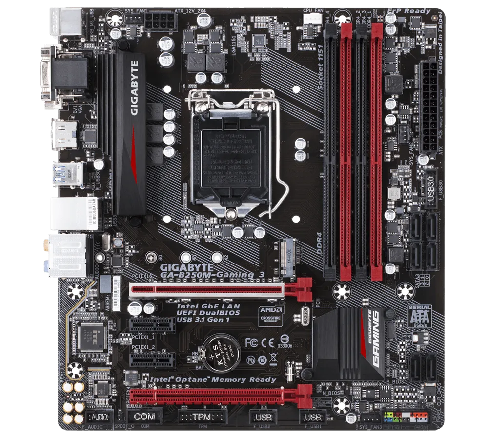 Gigabyte GA-B250M-Gaming 3 Motherboard 1151 ddr4 M-ATX B250 usb3.0 4 memory slot HDMI Ultra-Fast M.2