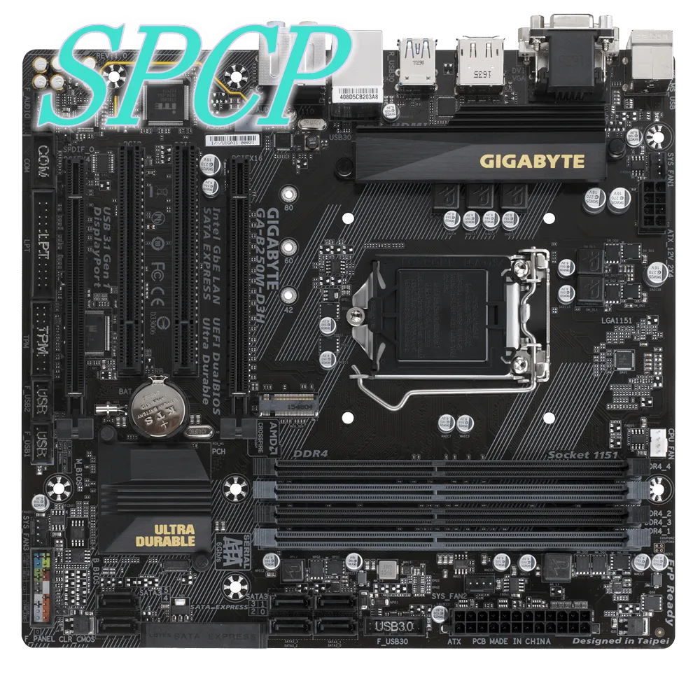 Gigabyte Technology GA-B250M-D3H Motherboard 1151 ddr4 M-ATX B250 usb3.0 4 memory slot HDMI
