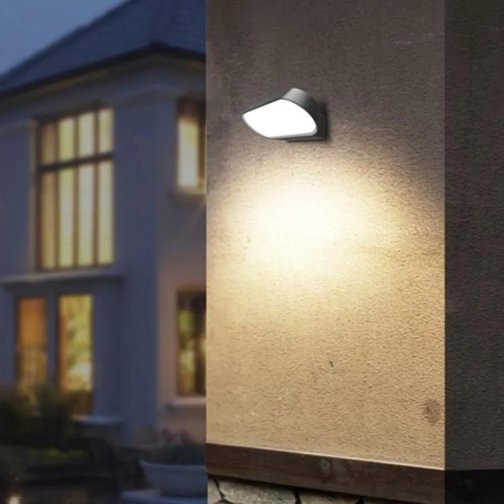Glans Exterior LED Surface Mounted Wall Light 7w/13w in Grey or White CLA Lighting - PL-GLANS01~PL-GLANS04