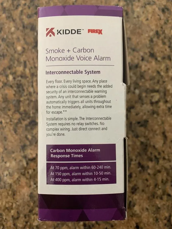 Hardwired Smoke &amp; Carbon Monoxide Voice Alarm