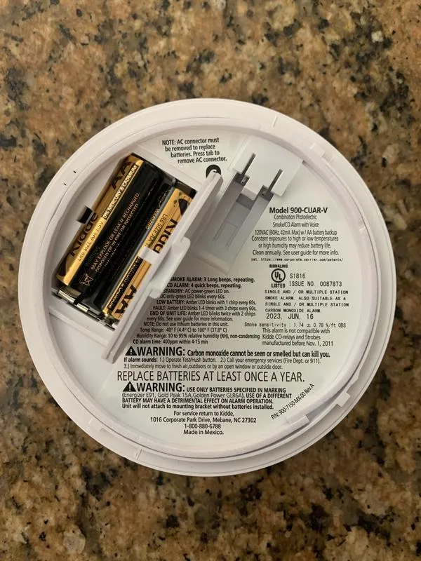 Hardwired Smoke &amp; Carbon Monoxide Voice Alarm