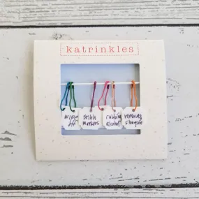 Katrinkles Write On / Wipe Off White Stitch Marker Set
