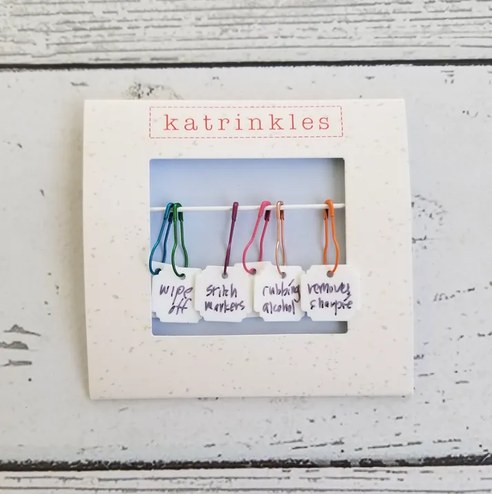Katrinkles Write On / Wipe Off White Stitch Marker Set