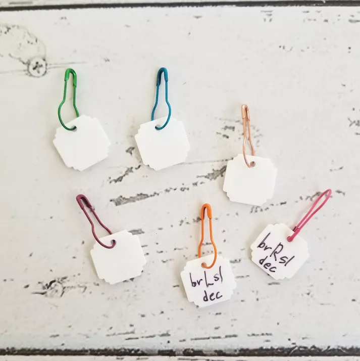 Katrinkles Write On / Wipe Off White Stitch Marker Set