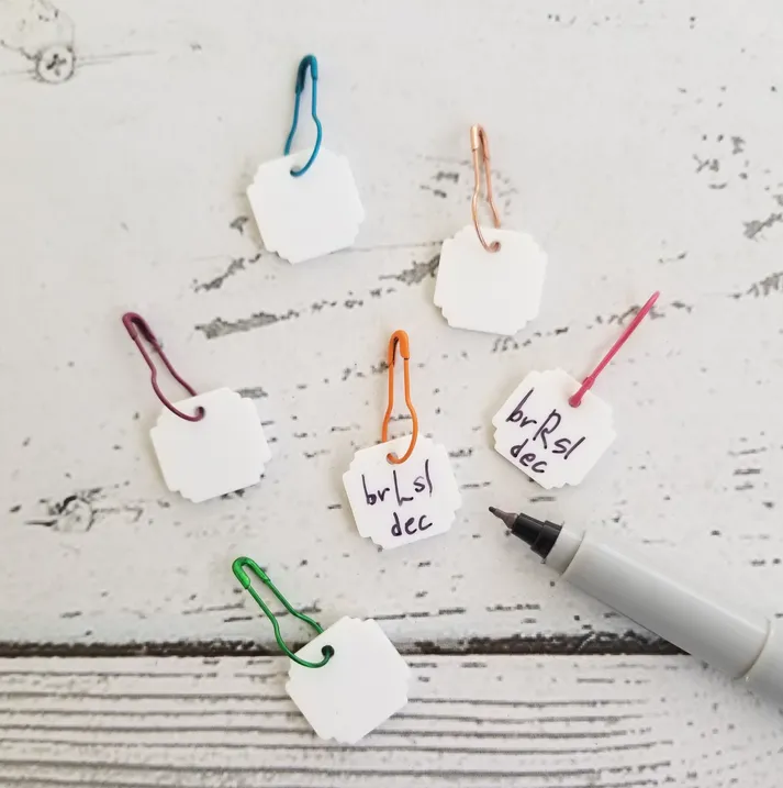 Katrinkles Write On / Wipe Off White Stitch Marker Set