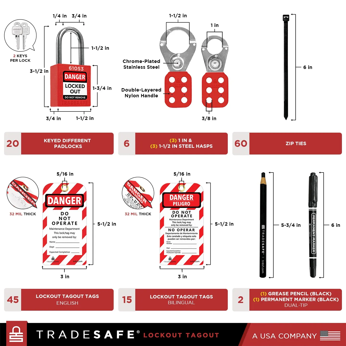 Lockout Tagout Cabinet - 80 Devices - Keyed Different