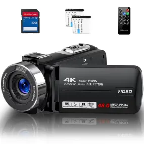 MARVUE DV081 Video 4K Camera 48MP 30FPS with IR Night Vision