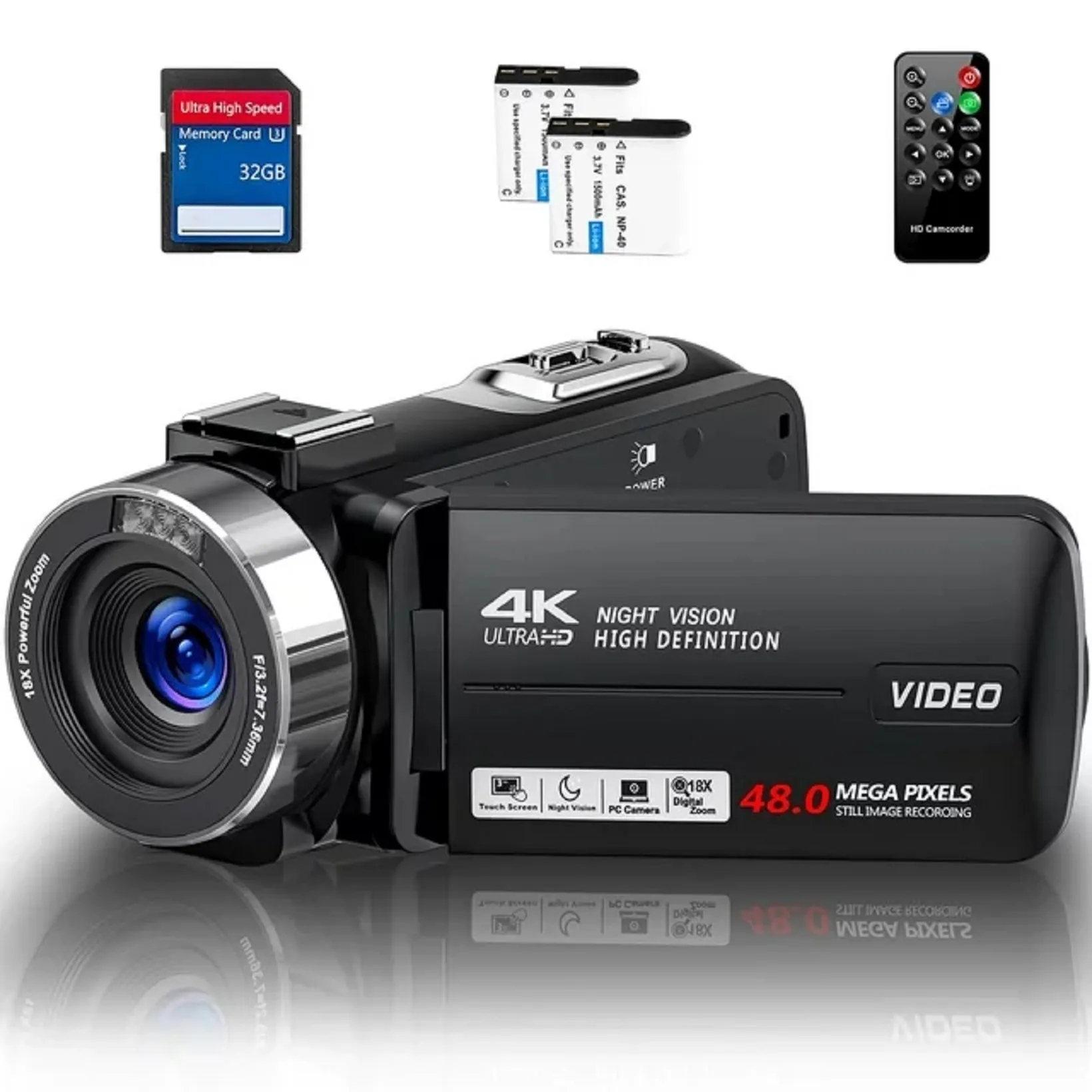 MARVUE DV081 Video 4K Camera 48MP 30FPS with IR Night Vision