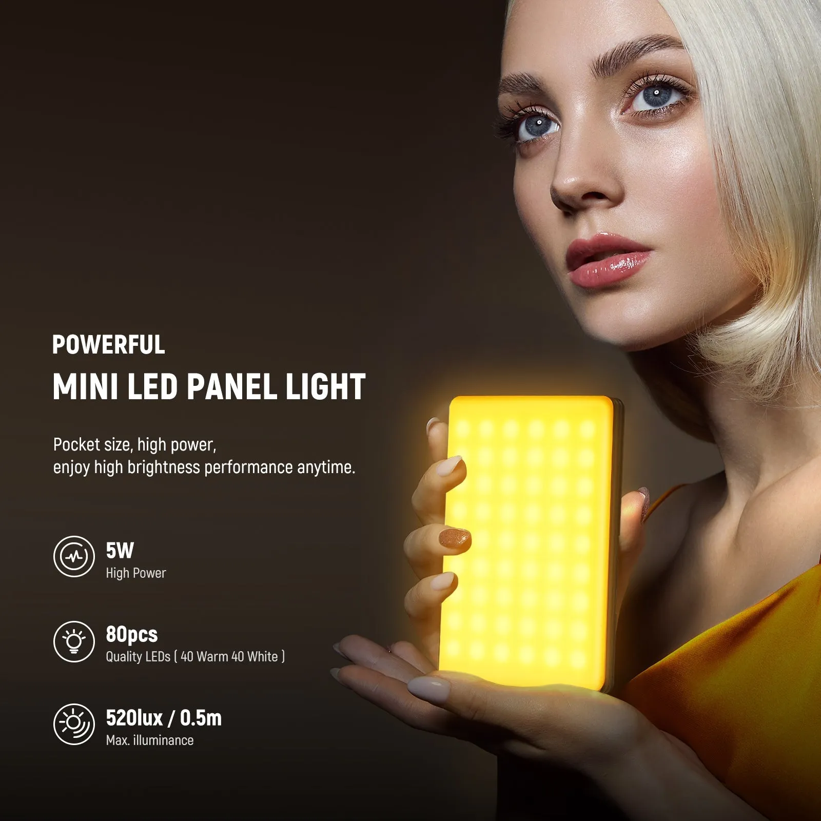 NEEWER VL67B Bi Color LED Fill Light with APP Control