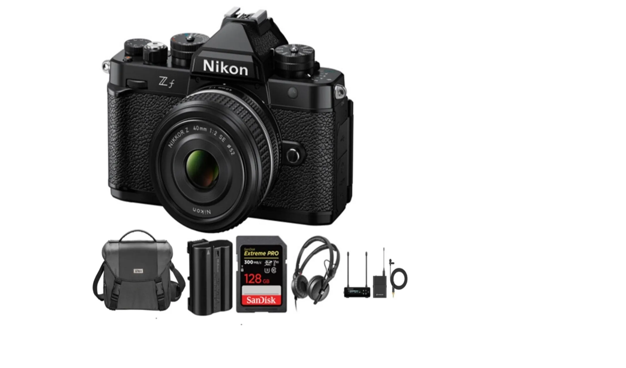 Nikon Zf Mirrorless Camera with 40mm Lens and Audio Recording Kit