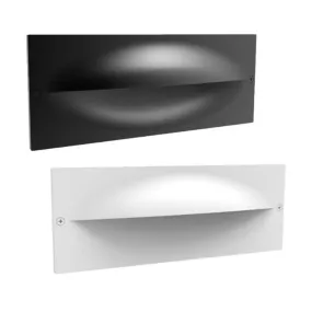 Oga Exterior LED Recessed Wall Light 13w in Grey/White CLA lighting - PL-OGA02