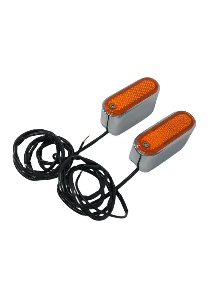 Oval Light (1) for Handlebar/Engine Guard - 22mm (7/8 inch) - Highway Hawk H68-607