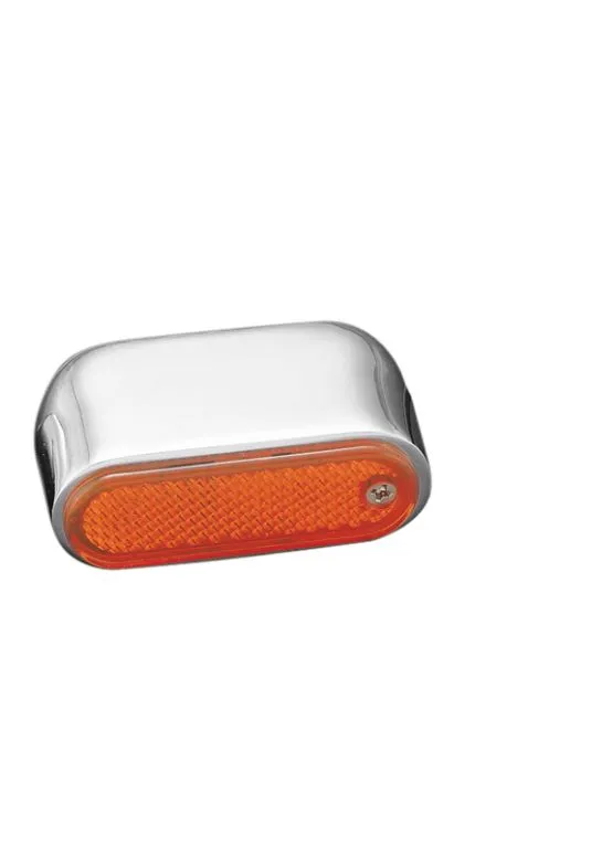 Oval Light (1) for Handlebar/Engine Guard - 22mm (7/8 inch) - Highway Hawk H68-607