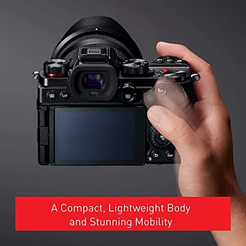 Panasonic LUMIX S5 Full Frame Mirrorless Camera, 4K 60P Video Recording with S 20-60mm F3.5-5.6 Lens Kit (DC-S5KK)   S 85mm F1.8 L Mount Interchangeable Lens (S-S85) Black