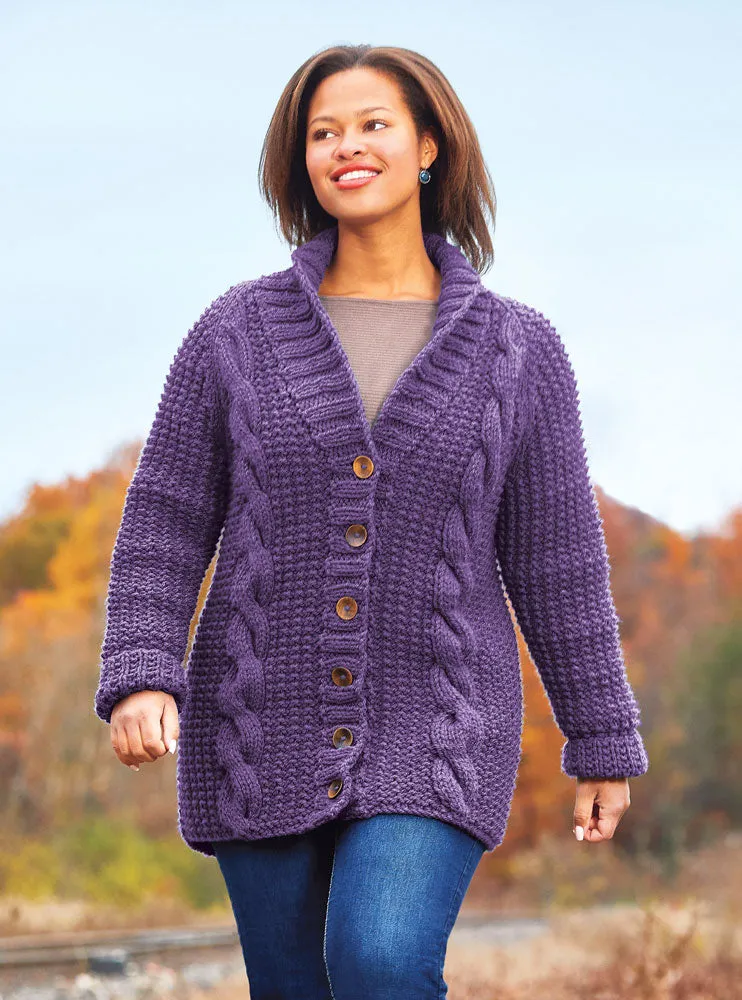 Pillar Cabled Jacket Pattern