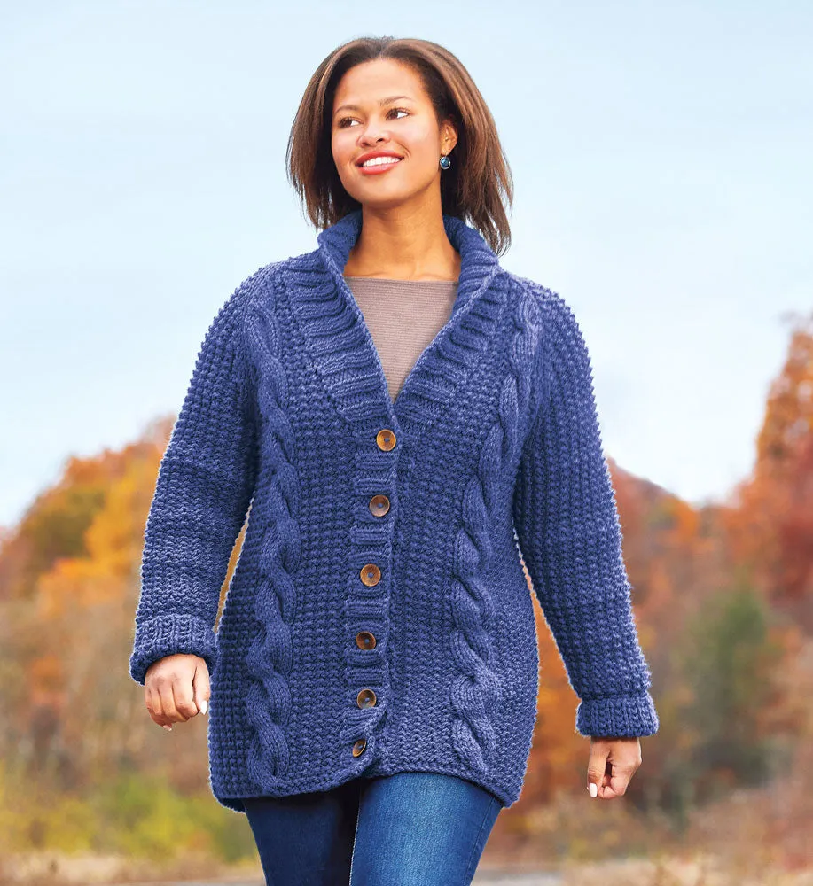 Pillar Cabled Jacket Pattern