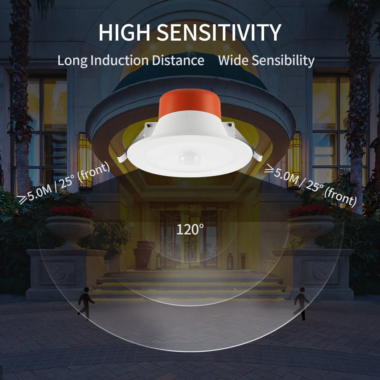 PIR Downlight with Sensor Tricolour Daintree