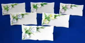 Place Cards Name Cards Floral Bone China Set Of 6 Vintage Japan 1950s Boxed
