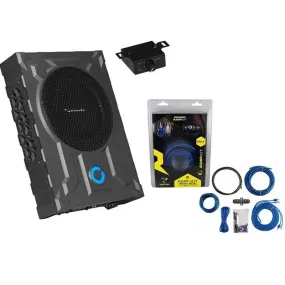 Planet Audio PA8W Low Profile 8" Amplified Subwoofer 800W   Amp Kit