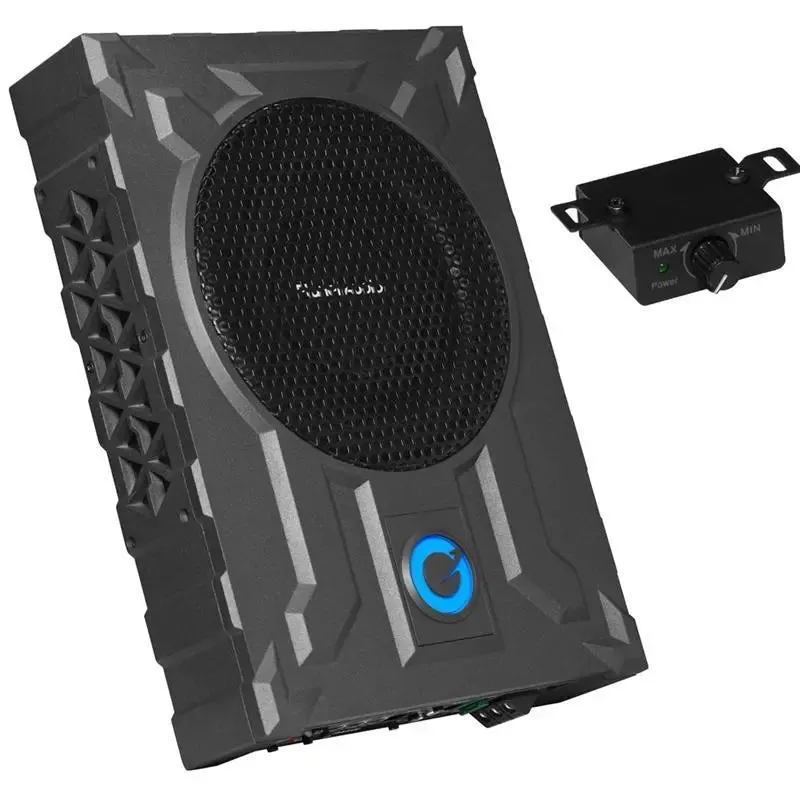 Planet Audio PA8W Low Profile 8" Amplified Subwoofer 800W   Amp Kit