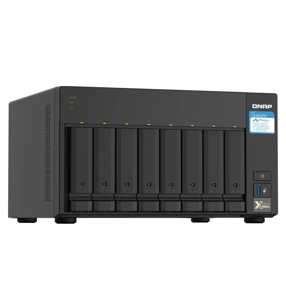 QNAP TS-832PX 8-Bay Cloud Storage NAS Enclosure