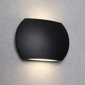 Remo Outdoor LED Up/Down Wall Light S/M in Black or White Curved 6.8W CLA Lighting - PL-REMO1, PL-REMO2