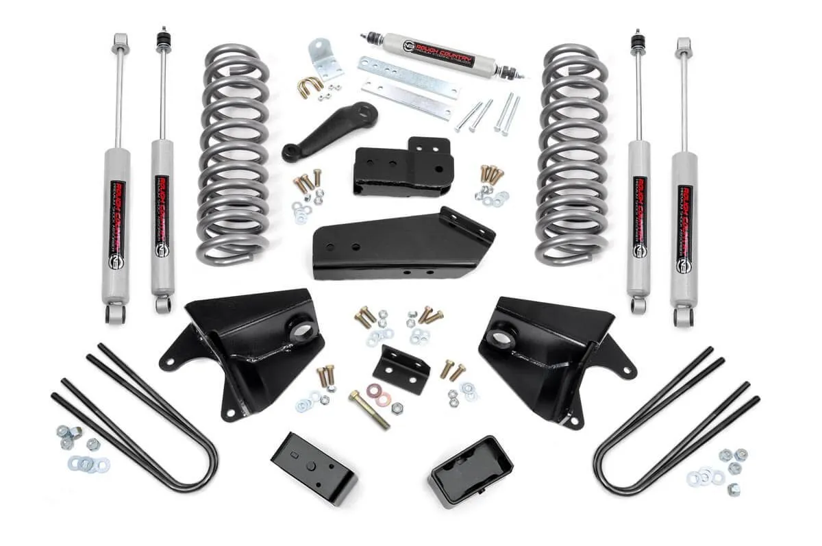 Rough Country Lift Kit Ford Bronco 4WD (80-96) 4" Suspension Lift Kits w/ or w/o Rear Leaf Springs