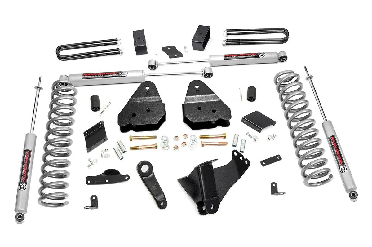 Rough Country Lift Kit Ford F250 Super Duty 4WD (11-14) 4.5" Suspension Lift Kits w/ Shocks