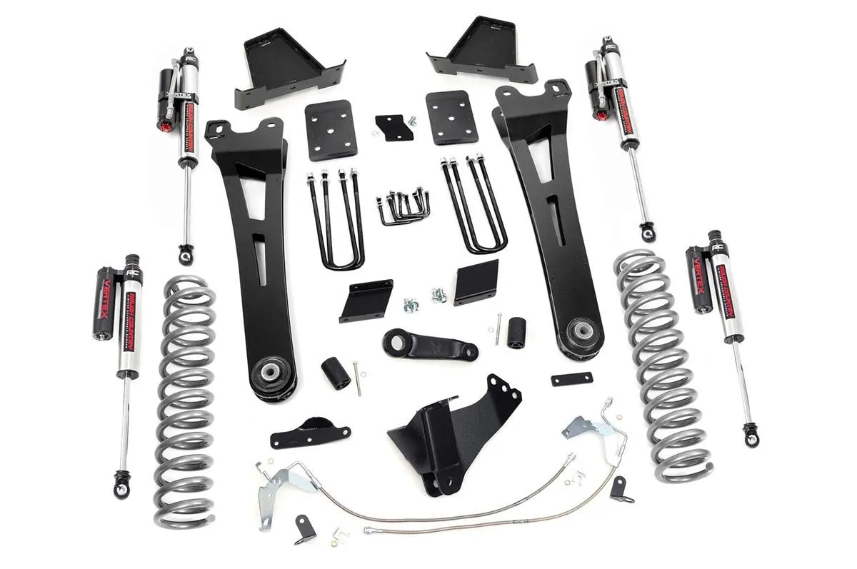 Rough Country Lift Kit Ford F250 Super Duty 4WD (15-16) 6" Suspension Lift Kits w/ Shock