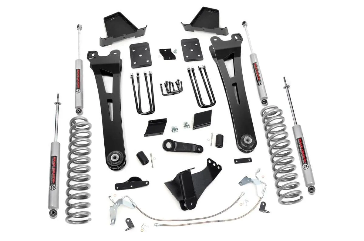Rough Country Lift Kit Ford F250 Super Duty 4WD (15-16) 6" Suspension Lift Kits w/ Shock