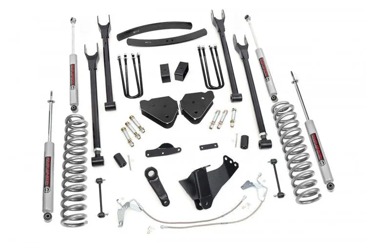 Rough Country Lift Kit Ford F250/F350 Super Duty 4WD (08-10) 6" Suspension Lift Kits w/ or w/o Control Arms