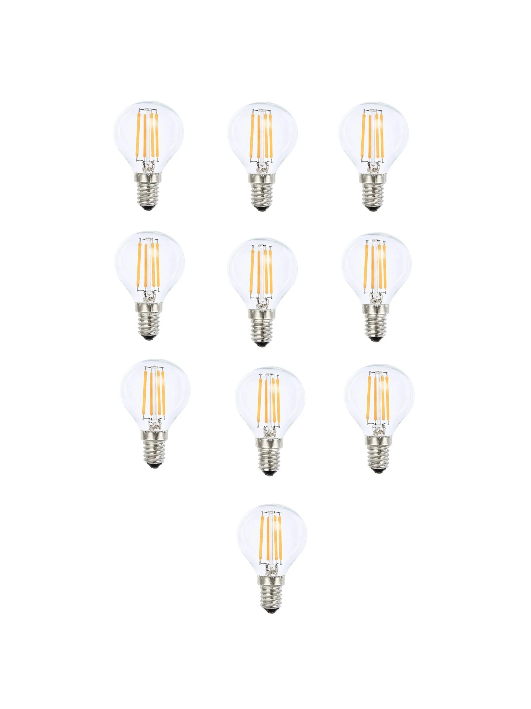 Round E14 4W Led Dimmable Decorative Filament Globe 400 Lumen