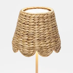 Scalloped Water Hyacinth Lampshade