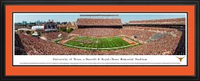 Texas Football - "50 Yard Line" Panorama Framed Print